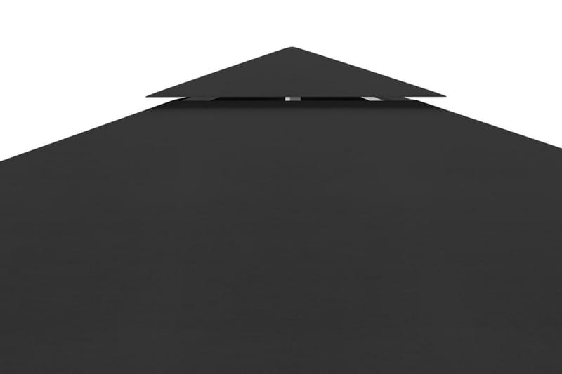 Paviljongtak med ventilering 310 g/m² 3x3 m svart - Svart - Utemöbler - Solskydd - Paviljonger - Paviljongtak