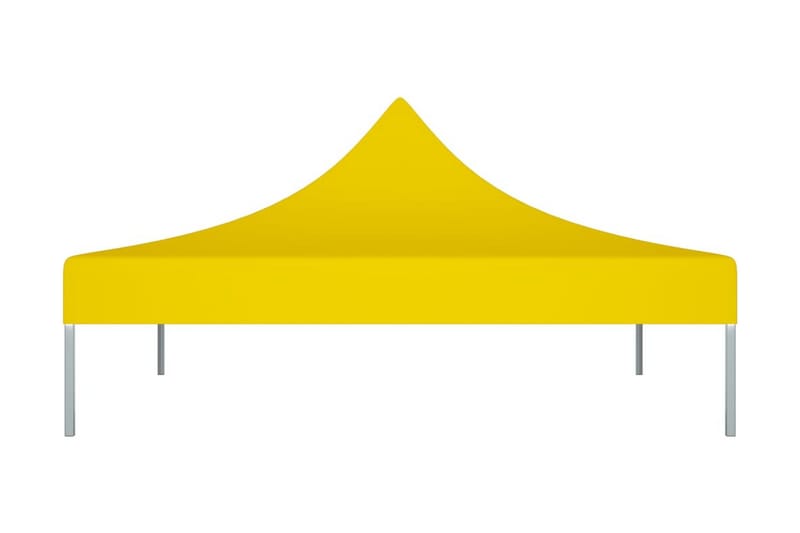 Tak till partytält 3x3 m gul 270 g/m² - Gul - Utemöbler - Solskydd - Paviljonger - Paviljongtak