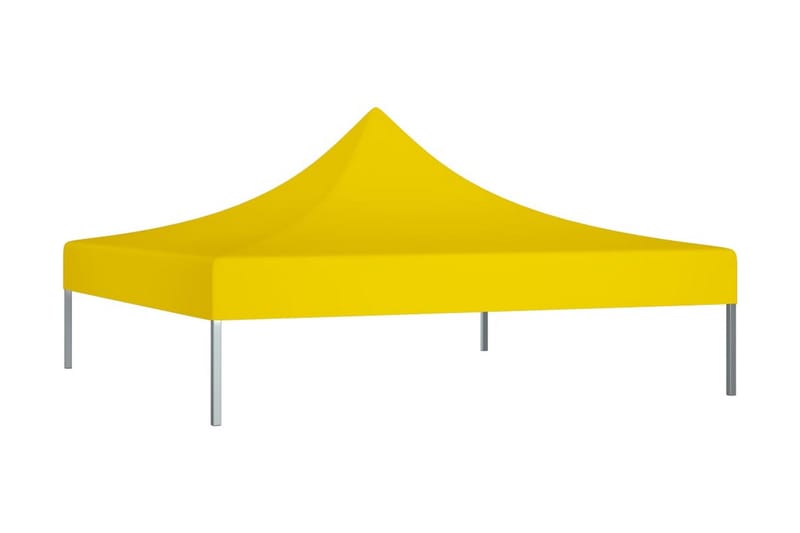 Tak till partytält 3x3 m gul 270 g/m² - Gul - Utemöbler - Solskydd - Paviljonger - Paviljongtak
