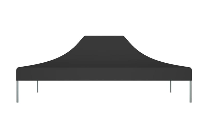 Tak till partytält 4x3 m svart 270 g/m² - Svart - Paviljongtak
