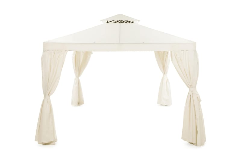 Bermuda Väggar till Paviljong 3x4 m - Beige/Vit - Utemöbler - Solskydd - Paviljonger - Paviljongväggar