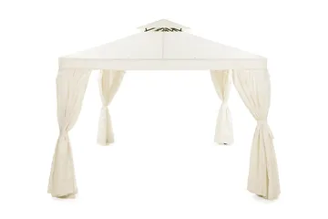 Bermuda Väggar till Paviljong 3x4 m - Beige/Vit - Utemöbler - Solskydd - Paviljonger - Paviljongväggar