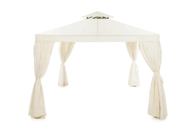 Bermuda Väggar till Paviljong 3x4 m - Beige/Vit - Utemöbler - Solskydd - Paviljonger - Paviljongväggar