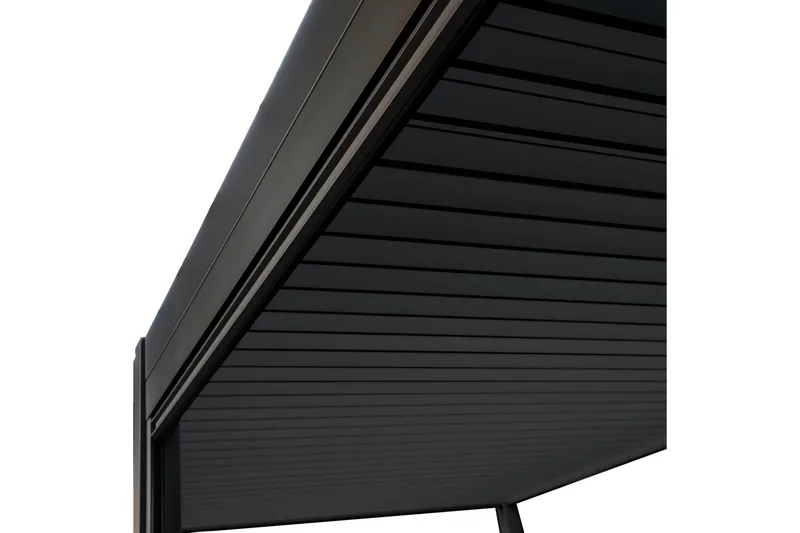 Mirador Alasvedettävä paviljongin seinä 3m Grå - Utemöbler - Solskydd - Paviljonger - Paviljongväggar