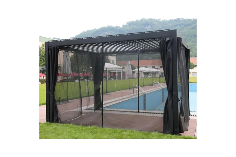 Myggnät till Paviljong Mirador 4 st Svart