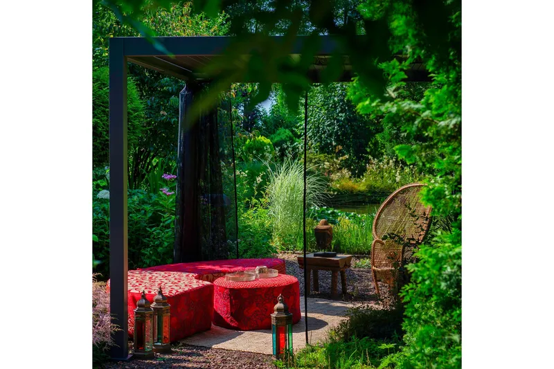 Myggnät till Paviljong Mirador 4 st Svart - Utemöbler - Solskydd - Paviljonger - Paviljongväggar