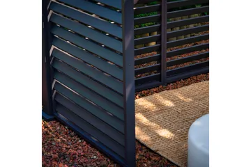 Paviljong vägg Mirador 93x235  cm Mör kgrå aluminium - Utemöbler - Solskydd - Paviljonger - Paviljongväggar