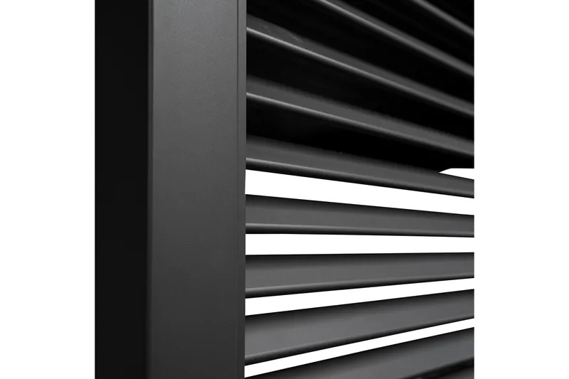 Paviljong vägg Mirador 93x235  cm Mör kgrå aluminium - Utemöbler - Solskydd - Paviljonger - Paviljongväggar