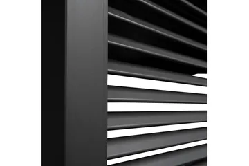 Paviljong vägg Mirador 93x235  cm Mör kgrå aluminium - Utemöbler - Solskydd - Paviljonger - Paviljongväggar