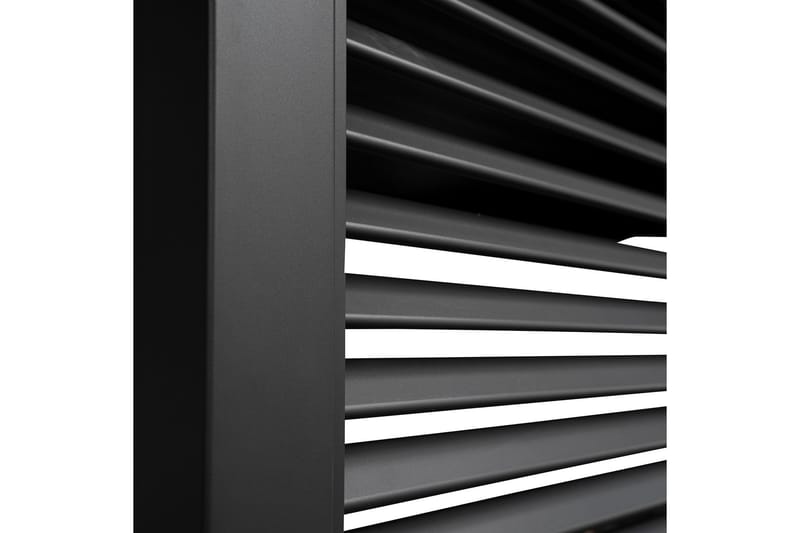 Paviljong vägg Mirador 93x235  cm Mör kgrå aluminium - Utemöbler - Solskydd - Paviljonger - Paviljongväggar