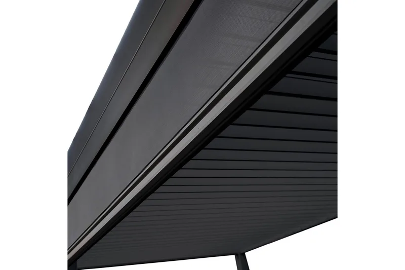 Rullgardin Paviljong vägg MiradorR 3m Grå - Utemöbler - Solskydd - Paviljonger - Paviljongväggar