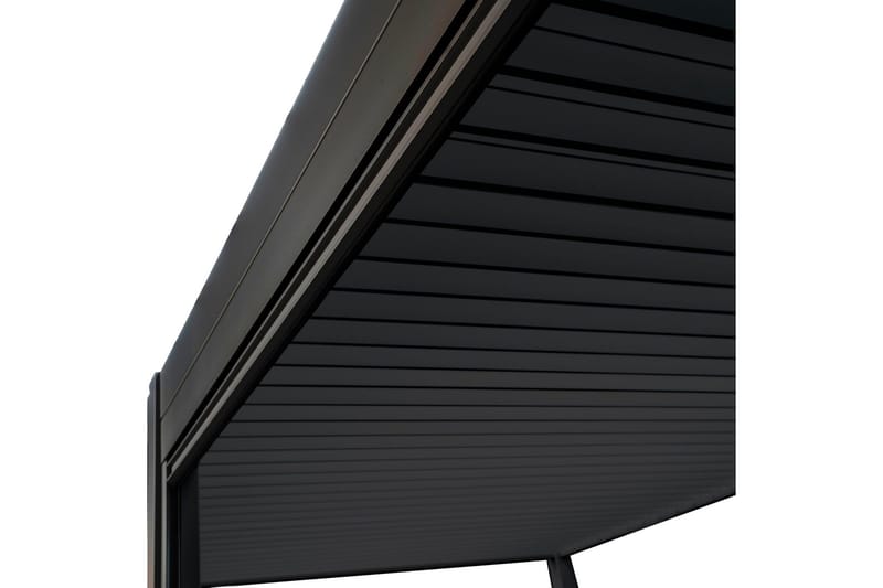 Rullgardin Paviljong vägg MiradorR 3m Grå - Utemöbler - Solskydd - Paviljonger - Paviljongväggar