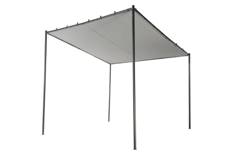 Trädgårdspergola Vimino - Grå - Utemöbler - Solskydd - Paviljonger - Komplett paviljong