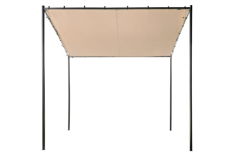 Trädgårdspergola Vimino - Taupe, svart - Utemöbler - Solskydd - Pergola