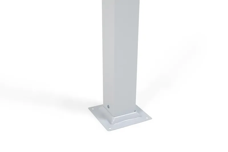 Fristående pergola med hopfällbart tak för altan och trädgård 4x3 - Vit / Aluminium - Utemöbler - Solskydd - Pergola