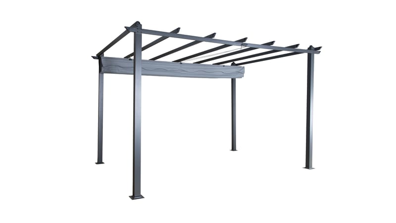 Lazio Pergola 295x395 cm - Svart/Grå - Utemöbler - Solskydd - Pergola