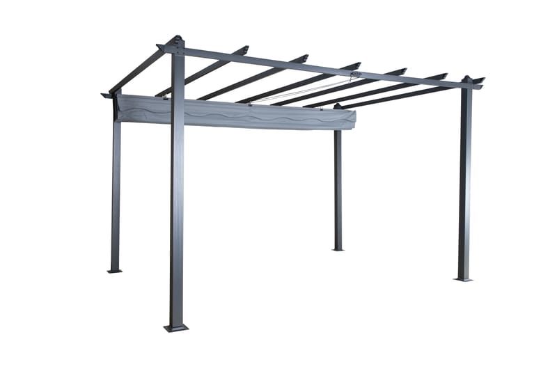 Lazio Pergola 295x395 cm - Svart/Grå - Utemöbler - Solskydd - Pergola