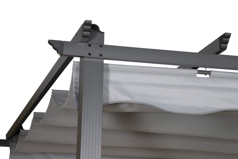 Lazio Pergola 295x395 cm - Svart/Grå - Utemöbler - Solskydd - Pergola