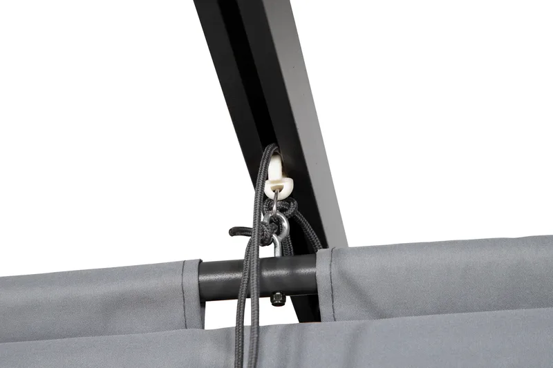 Lazio Pergola 295x395 cm - Svart/Grå - Utemöbler - Solskydd - Pergola