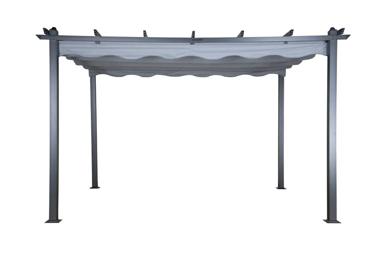 Lazio Pergola 295x395 cm - Svart/Grå - Utemöbler - Solskydd - Pergola
