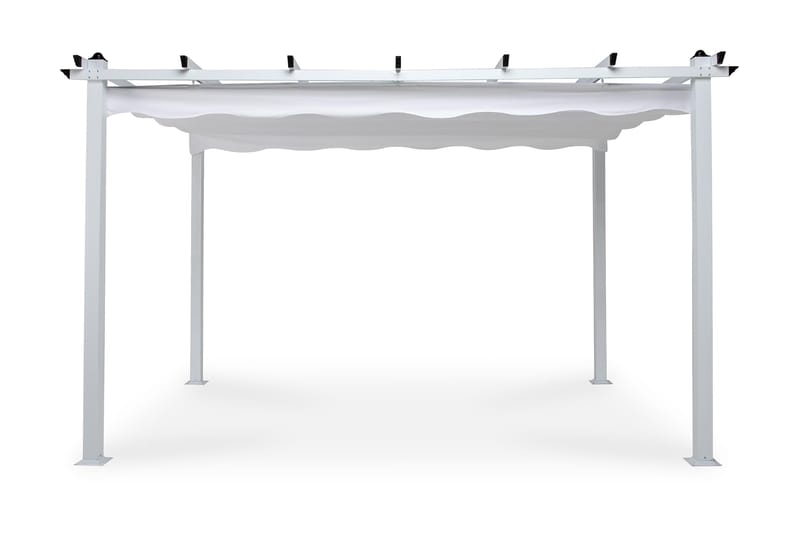 PERGOLA med Hopfällbart Tak Vit - Pergola