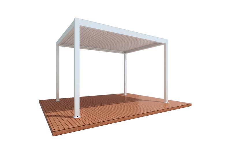 Pergola Motordrivet 3x4 m - Utemöbler - Solskydd - Pergola