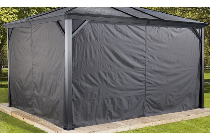 VENTURA Draperi till Pergola Svart - Pergola
