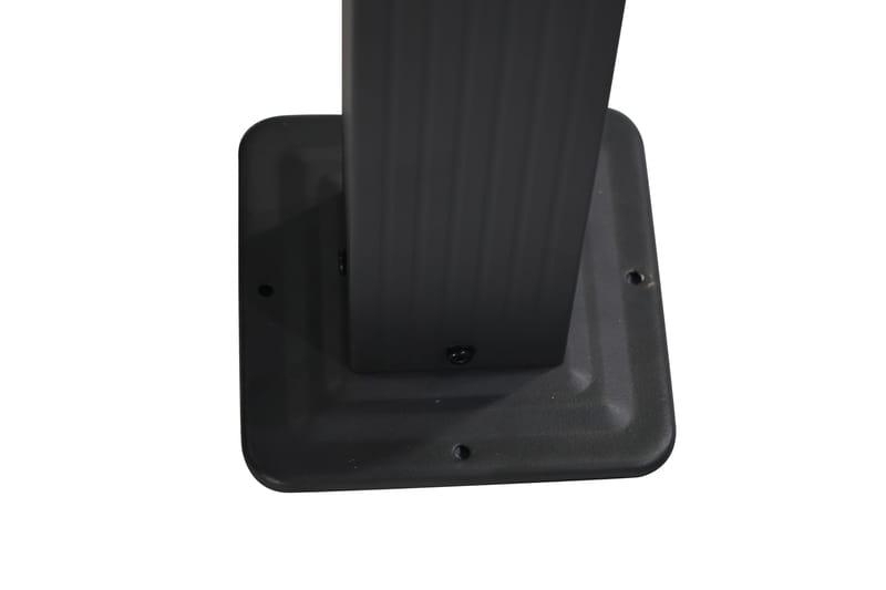 Porto Stor Pergola 4x3 m i aluminium med tak - Mörkgrå - Utemöbler - Solskydd - Pergola