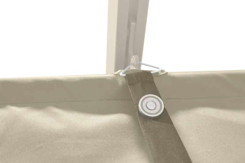 Porto Pergola 3x3 m i aluminium med tak för solskydd - Beige - Utemöbler - Solskydd - Pergola