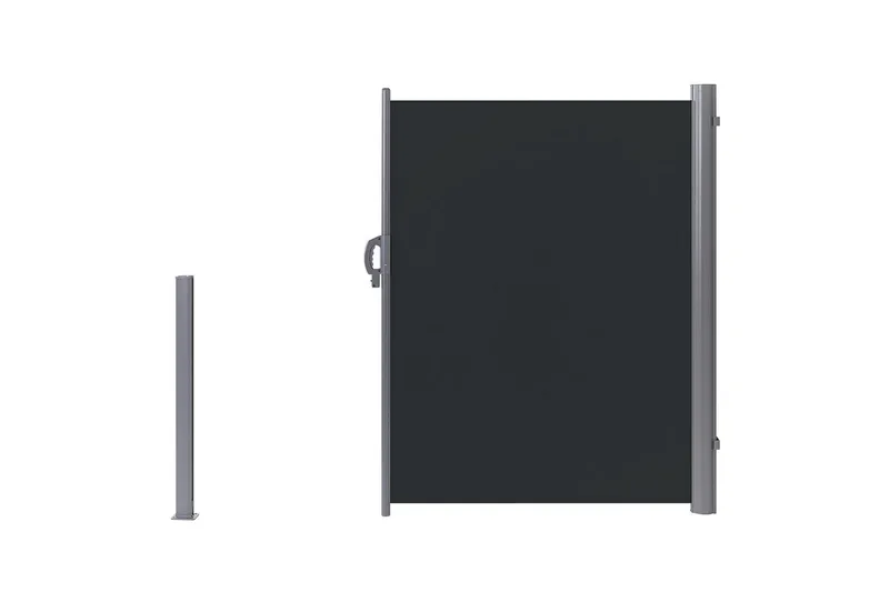 Sidomarkis Dorio Grafitgrå/Silver, 305x9x160 cm - Grafitgrå/Silver, 305x9x160 cm - Utemöbler - Solskydd - Markiser