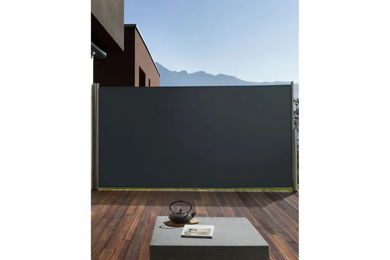 Sidomarkis Dorio Grafitgrå/Silver, 305x9x160 cm - Grafitgrå/Silver/305x9x160 cm - Utemöbler - Solskydd - Markiser