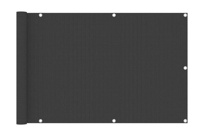 Balkongskärm antracit 90x300 cm HDPE - Antracit - Utemöbler - Solskydd - Skärmskydd & vindskydd