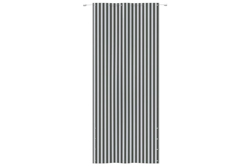 Balkongskärm antracit och vit 120x240 cm oxfordtyg - Grå/vit - Skärmskydd & vindskydd