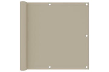 Balkongskärm beige 90x300 cm oxfordtyg