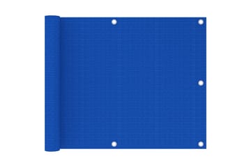Balkongskärm blå 75x300 cm HDPE