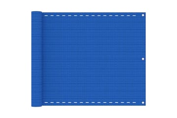 Balkongskärm blå 75x600 cm HDPE