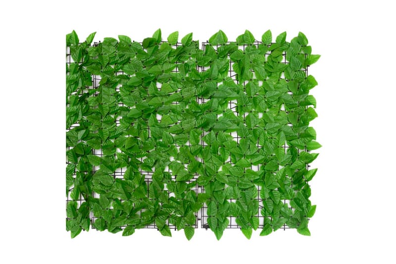Balkongskärm gröna blad 300x100 cm - Grön - Utemöbler - Solskydd - Skärmskydd & vindskydd