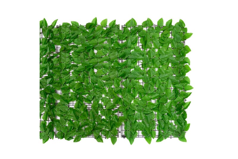 Balkongskärm gröna blad 300x100 cm - Grön - Skärmskydd & vindskydd