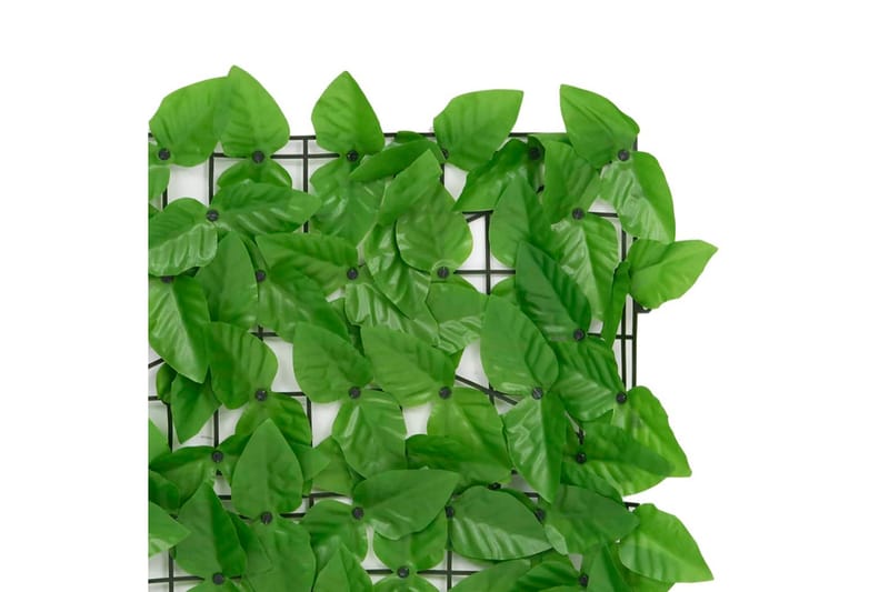 Balkongskärm gröna blad 400x100 cm - Grön - Skärmskydd & vindskydd