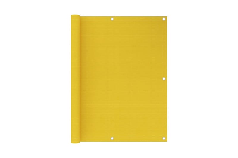 Balkongskärm gul 120x600 cm HDPE - Gul - Skärmskydd & vindskydd