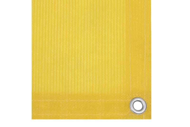Balkongskärm gul 120x600 cm HDPE - Gul - Skärmskydd & vindskydd