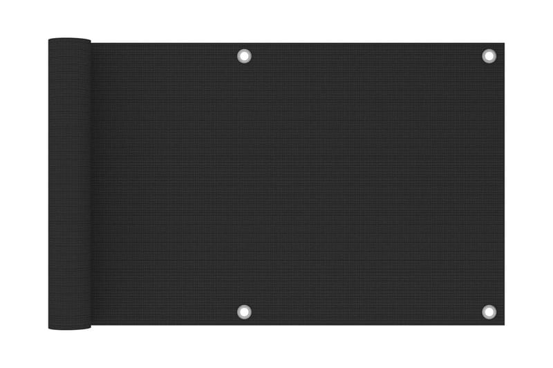 Balkongskärm HDPE 75x500 cm antracit - Antracit - Utemöbler - Solskydd - Skärmskydd & vindskydd