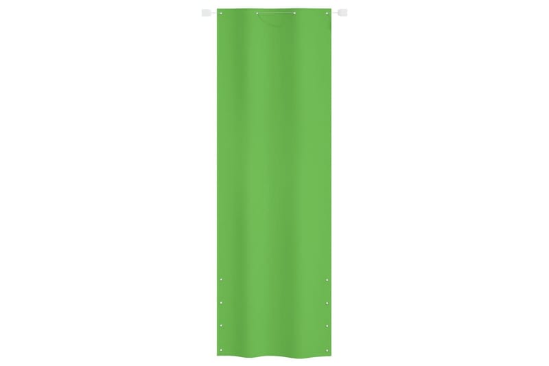 Balkongskärm ljusgrön 80x240 cm oxfordtyg - Ljusgrön - Skärmskydd & vindskydd