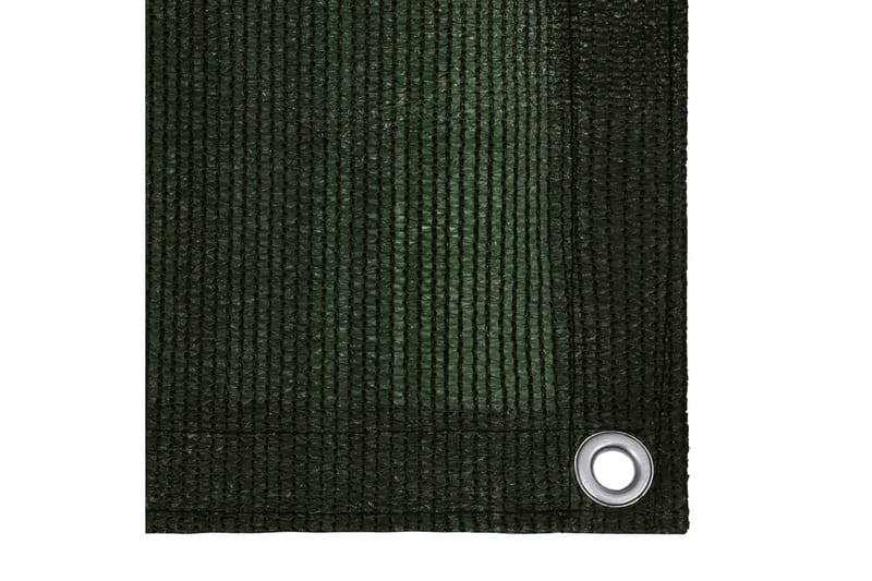 Balkongskärm mörkgrön 90x500 cm HDPE - Mörkgrön - Utemöbler - Solskydd - Skärmskydd & vindskydd