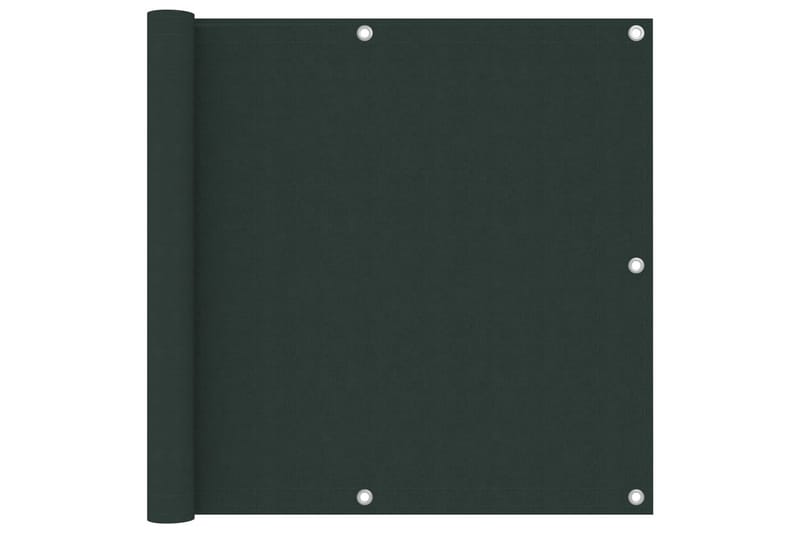 Balkongskärm mörkgrön 90x500 cm oxfordtyg - Grön - Skärmskydd & vindskydd