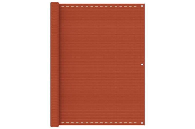 Balkongskärm orange 120x500 cm HDPE - Orange - Utemöbler - Solskydd - Skärmskydd & vindskydd
