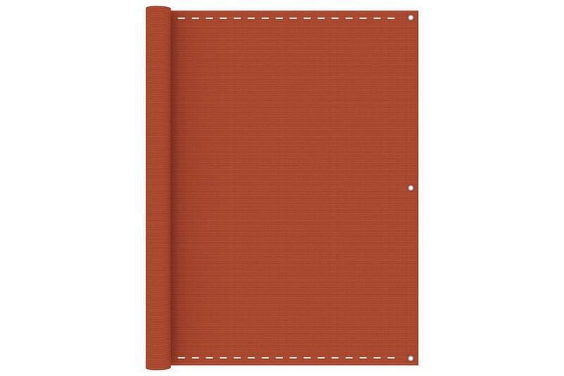 Balkongskärm orange 120x600 cm HDPE - Orange - Skärmskydd & vindskydd