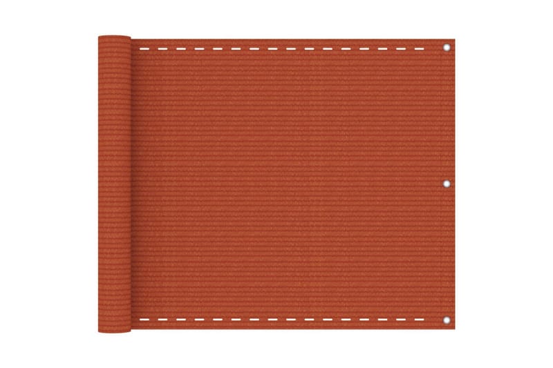 Balkongskärm orange 75x400 cm HDPE - Orange - Utemöbler - Solskydd - Skärmskydd & vindskydd