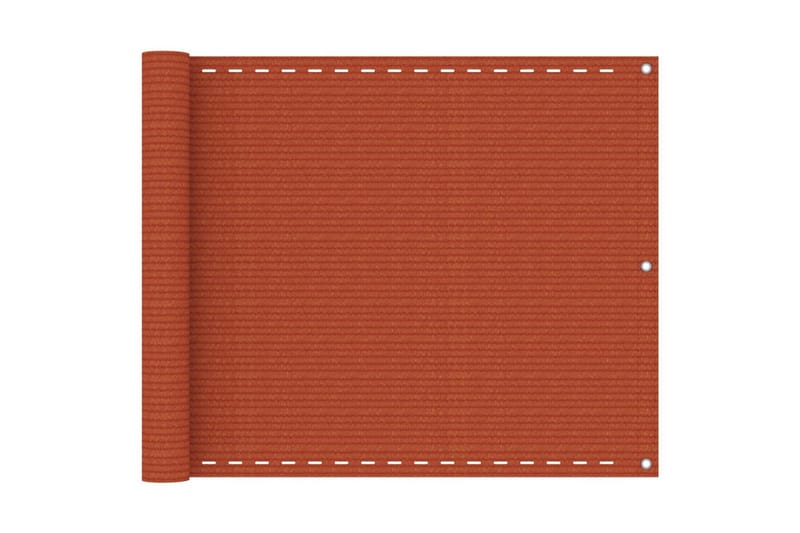 Balkongskärm orange 75x400 cm HDPE - Orange - Skärmskydd & vindskydd
