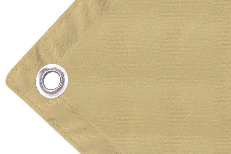 Balkongskärm oxfordtyg 75x400 cm beige - Beige - Utemöbler - Solskydd - Skärmskydd & vindskydd
